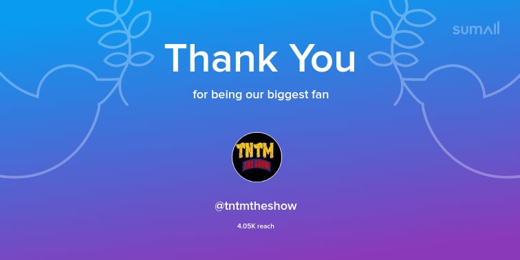 Matrix015's tweet image. Our biggest fans this week: @tntmtheshow. Thank you! via sumall.com/thankyou?utm_s…