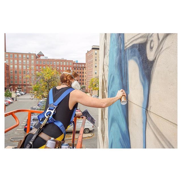 This work takes all of my body, heart and soul. I often struggle to share at the end of my days, but stay tuned for progress on the first mural of the #HVCNationalTour and follow <a href="/hervoicecarries/">Her Voice Carries</a> for updates. #hervoicecarrieshaverhill #opositive #theswit… ift.tt/2CJBcrY