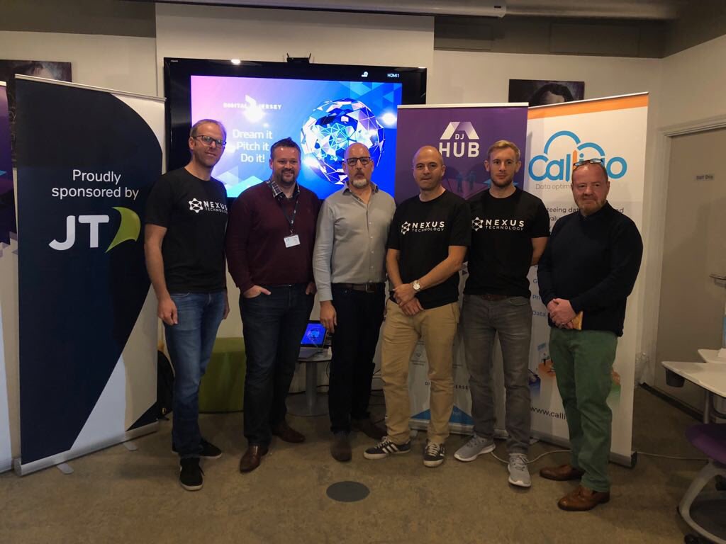 The #islandofthings Data Demon second prize sponsored by <a href="/CalligoCloud/">Calligo Limited</a> goes to team Nexus. Best use of micro services. Well done guys!