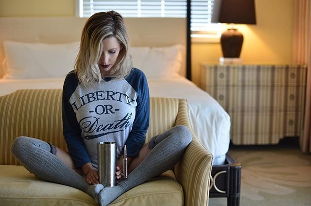 1776United's tweet photo. Patrick Henry would be proud of our Liberty Or Death tees, jerseys and hoodie! ⠀
⠀
The effortlessly photogentic @xo_breanne_xo ⠀
⠀
#1776united #merica #tubesocks #tubesocktuesday #tacotuesday https://t.co/Q0ozfQOCJ0 https://t.co/604dYAlJbh
