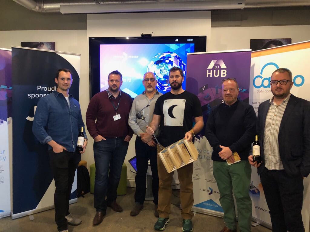 Drunk.tech wins best design prize #islandofthings #hackathon #jerseytechweek