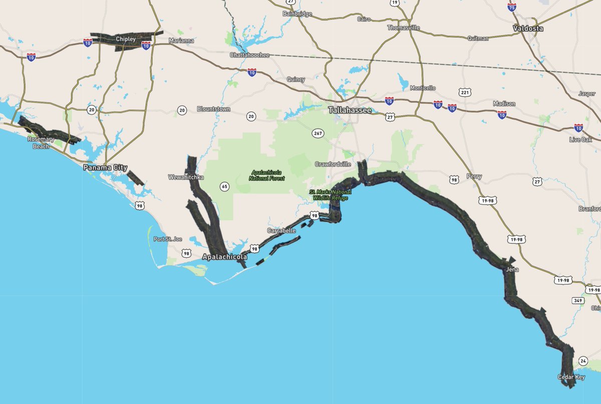 noaaocean's tweet photo. NOAA continues to capture aerial damage assessment imagery in the aftermath of Hurricane #Michael. Images collected on Oct. 13 are now available: 

https://t.co/uy3k1jVtIi https://t.co/KSRaLNEZxP