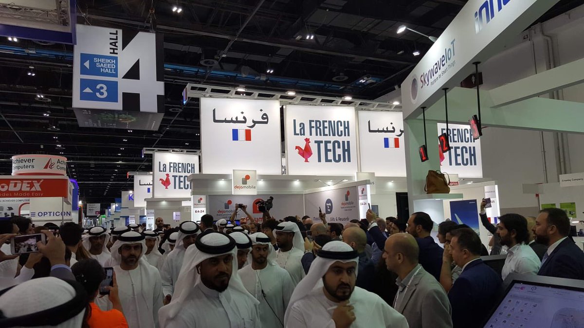 carolineginoux's tweet photo. #FrenchTechPavilion HH Sheikh Hamdan Bin Mohamed Bin Rashid Al Maktoum, Crown Prince of Dubai & HE Ludovic Pouille French Ambassador to the UAE officially inaugurated the #FrenchPavilion @GITEXTechWeek #GITEXTechnologyWeek #FrenchTech @BF_TechServices https://t.co/EmijlHp92S