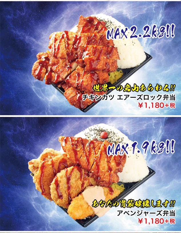 なにこの弁当wwメガ盛りとかそんなレベルじゃなくて胃が心配ww