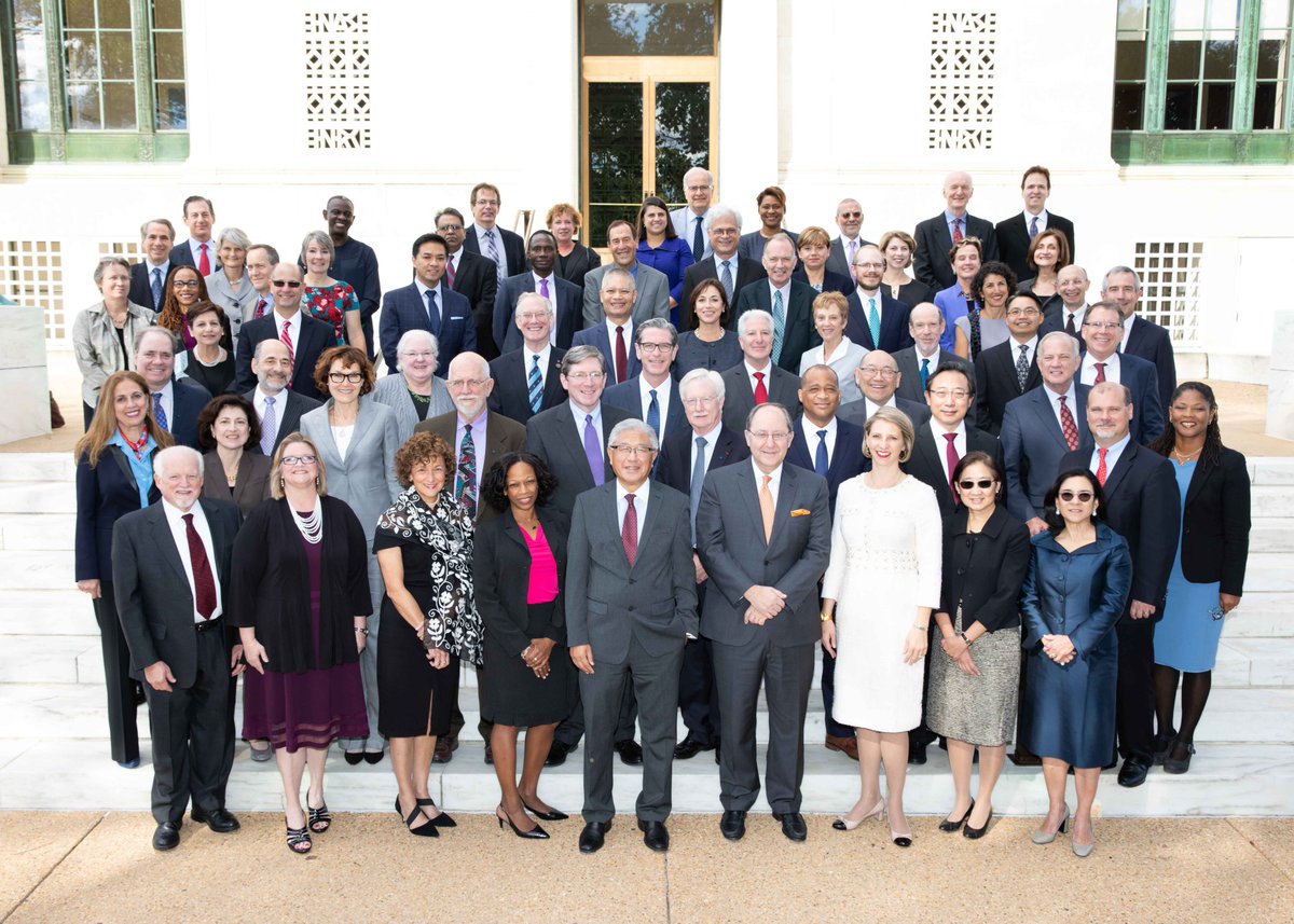 theNAMedicine's tweet photo. It is truly a weekend of celebration! We were thrilled to welcome our newest inductees last night at the historic National Academy of Sciences building. #NAMmtg https://t.co/98ZnFweJ8o