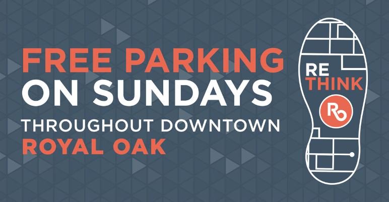 smart_movesus's tweet photo. Spend your Sunday exploring #RoyalOak! #RethinkRO and take advantage of the free parking on Sunday. Park here to check out the city and #RideFAST from the nearest Woodward stop to make it a day of adventure and travel downtown too! https://t.co/mEtdFF863j