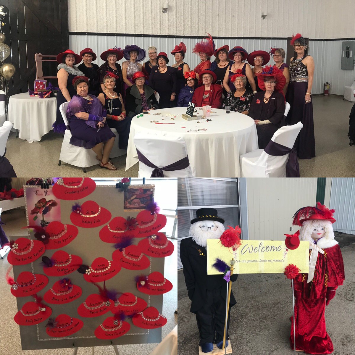 rolling_greens1's tweet photo. #redhatladies #2018 #soiree #HollywoodGlam #fellowship #fun #vendors #speakers #entertainment #doingitupraymer #instyle @rollinggreenfairways #thankyou #soawesome https://t.co/rlYLO53FE2