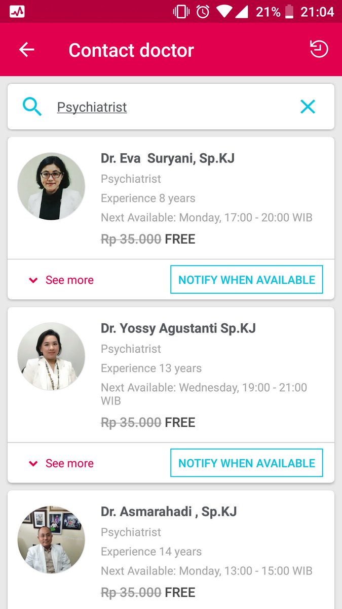 sekedar info, karena kayaknya banyak yg gatau:

di aplikasi halodoc bisa chat konsultasi ke psikiater secara gratis loh. yg butuh tapi terhalang biaya atau gaada psikiater di kotanya, bisa nih dicoba 👍🏼