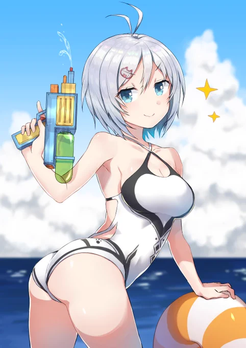 水着シロちゃん  #SiroArt 