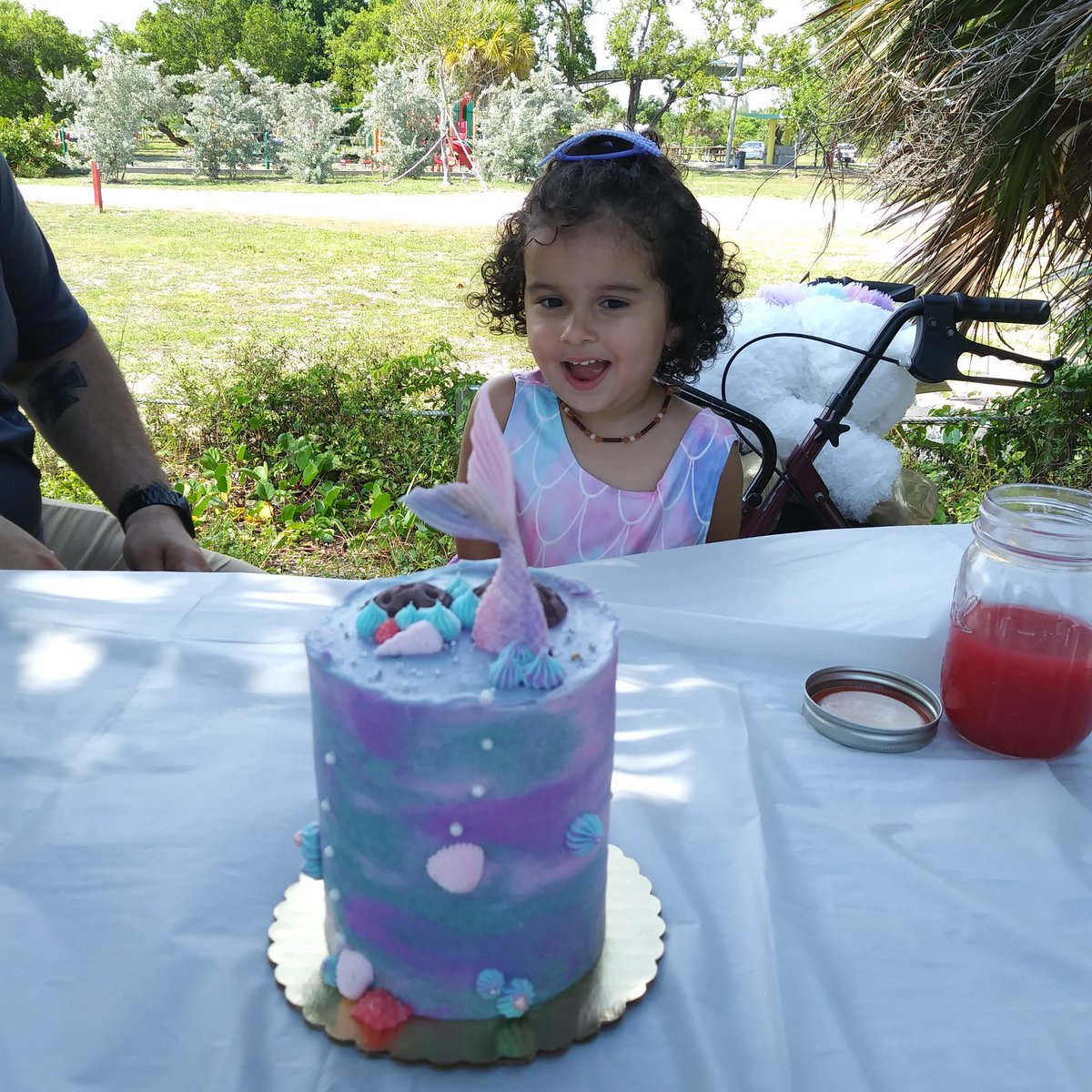 KarenD573's tweet photo. Screaming "Happy Birthday" loud and proud to our beautiful purple Mermaid! 
 I can’t believe it's been three years already since I was graced with this high-spirited bundle of joy. 

{October 14th 2018} 
#CaseyJune
#happybirthday #birthdaygirl
#SundayMorning https://t.co/cN2r6pnK2i