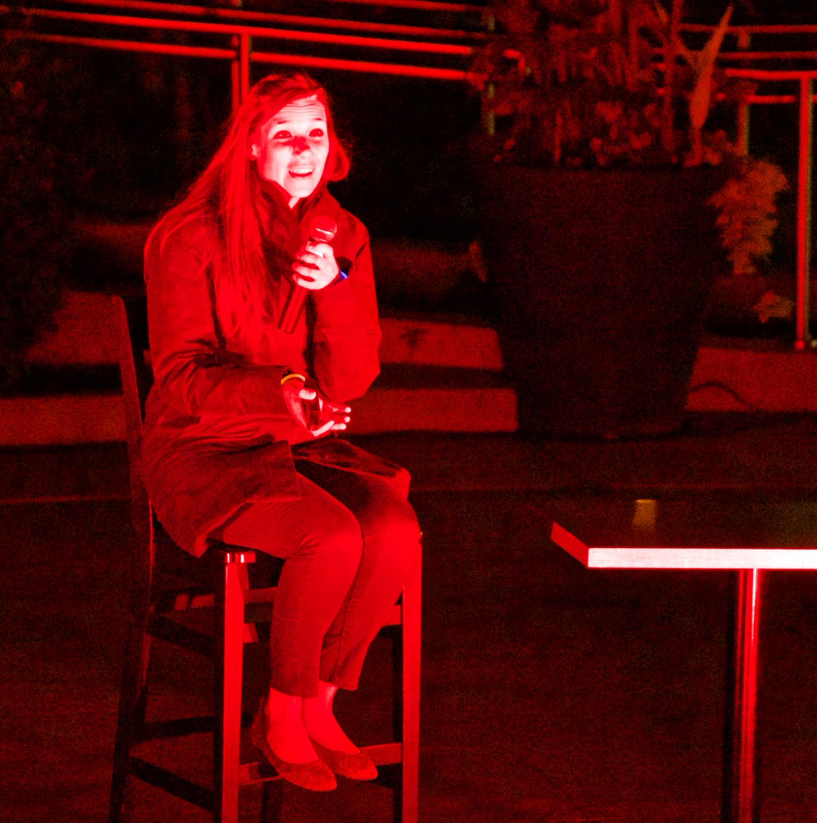 RASCTC's tweet image. MDA Aerospace Engineer Natalie Panek at the Ontario Science Centre’s World Star Party. @nmpanek @OntScienceCtr @rasc #RASC #worldstarparty