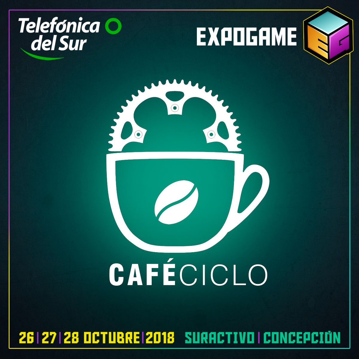 @cafeciclo_concepcion estará con nosotros en #Expogame2018 para hacerlo disfrutar de sus ricos aromas y sabores ☕