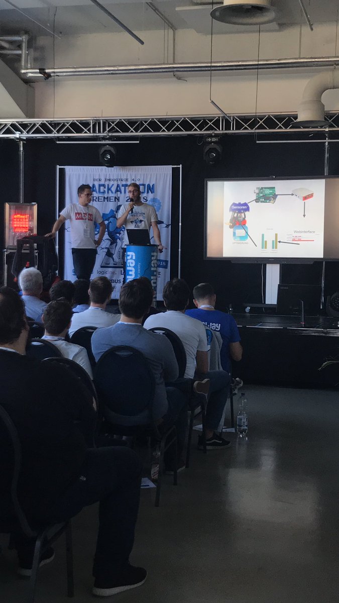 pio__piotrowski's tweet photo. Thanks to both teams for taking challenge provided by @BLGLOGISTICS and doing a great job at #hackhb18. Very impressed!!!! https://t.co/bMpIfRTMhH