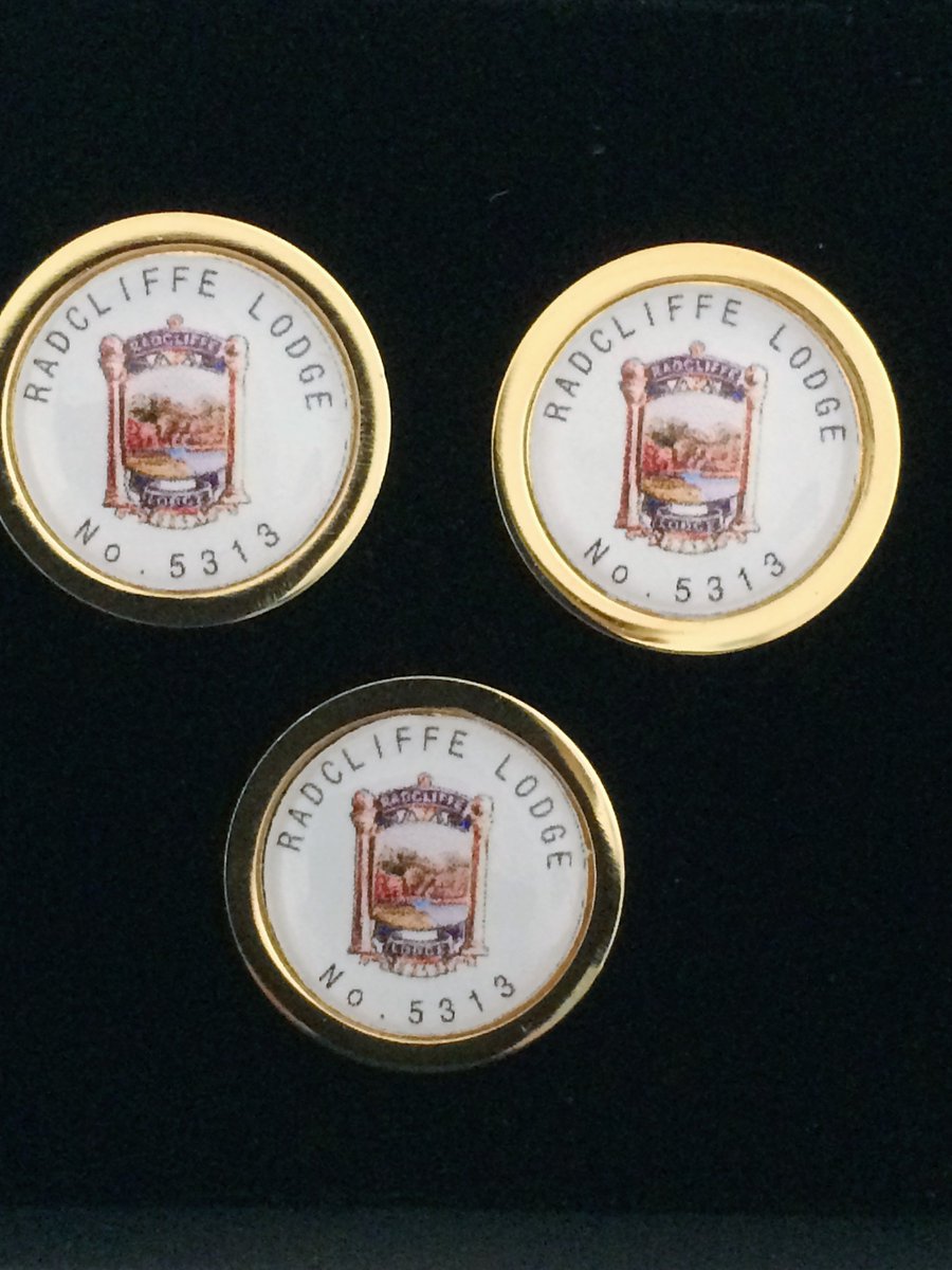 MasonicDesign's tweet image. Personalised Cufflinks &amp;amp; Pins
Radcliffe Lodge 5313