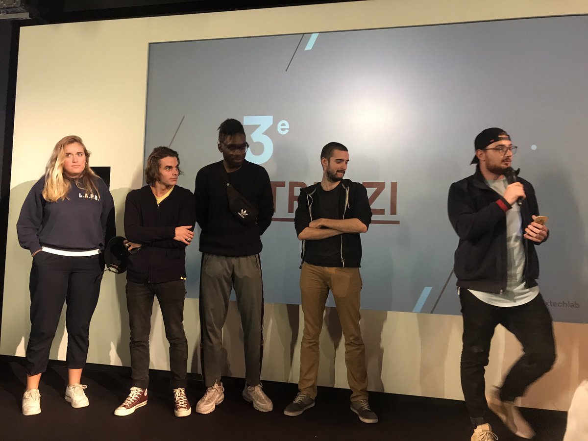 sextechlab's tweet photo. Bravo à #stripizi #SextechLab2018 Merci @be_coworking qui leur offre une place de coworking ! 🎉🍾🎁 https://t.co/fjvISUPh5Q