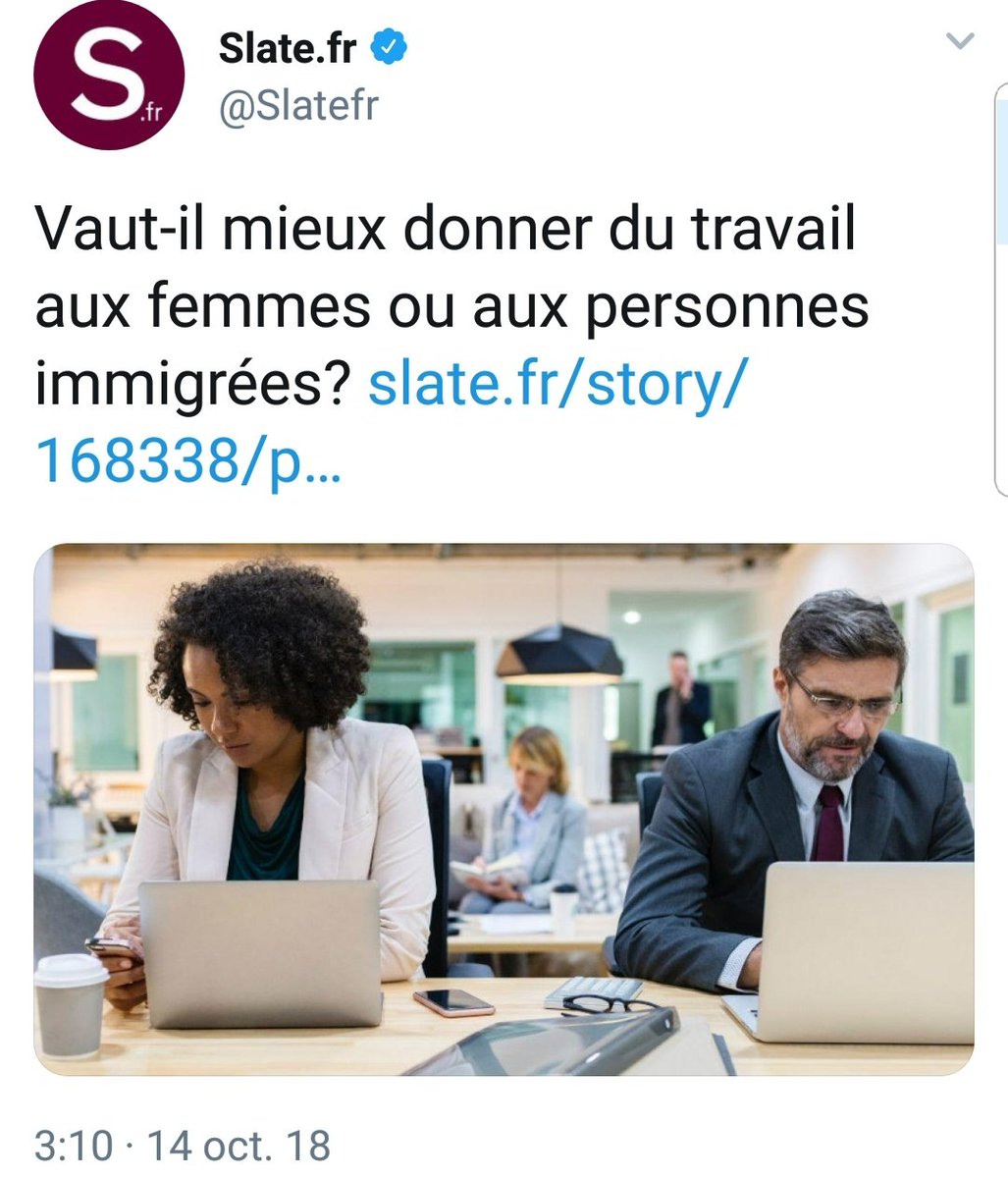 kwesmat's tweet photo. "Vaut-il mieux donner une carte de presse aux chroniqueurs de TPMP ou aux journalistes de Slate ?" https://t.co/qoTOjUFy8J