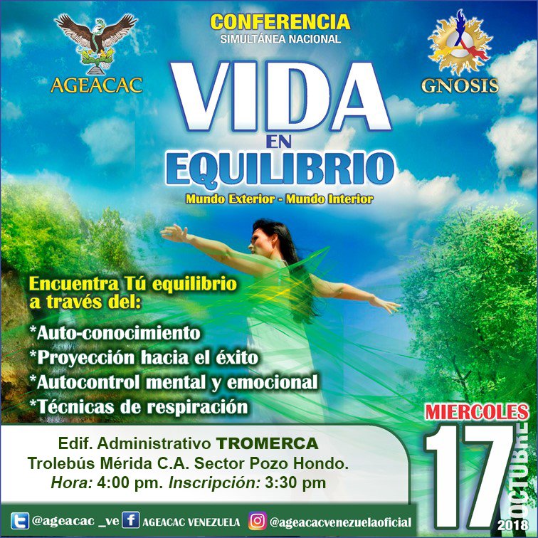 PaulaFer28's tweet photo. Sólo una Hora para Cambiar tu vida. 4pm, 17 oct #SimultáneaVidaEnEquilibrio https://t.co/FlyRxjwXD1