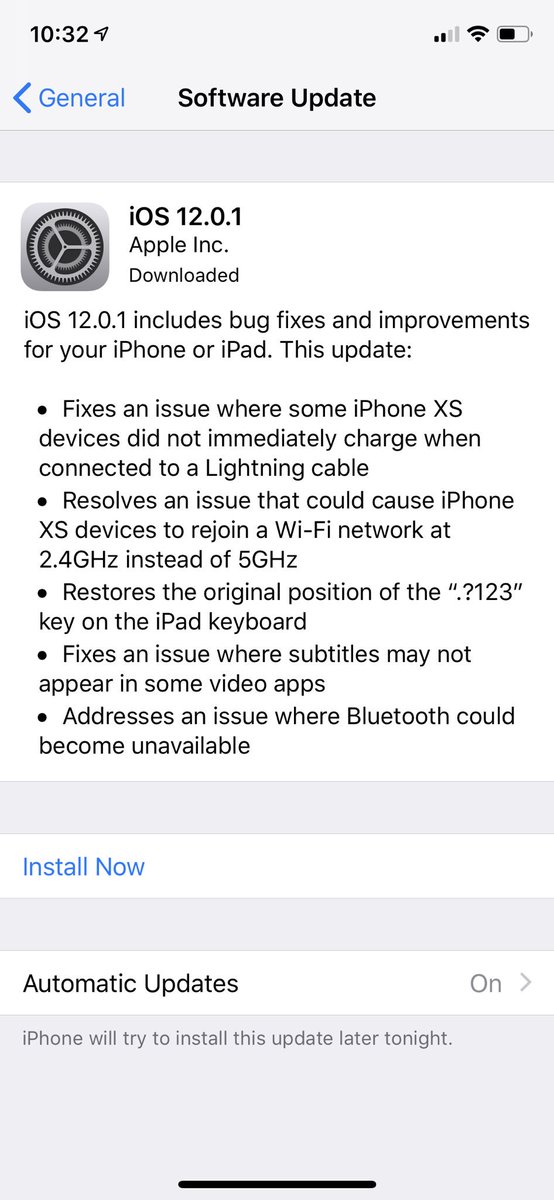 SwitchTM's tweet image. iOS 12.0.1 software update available now in Malaysia #iOS1201