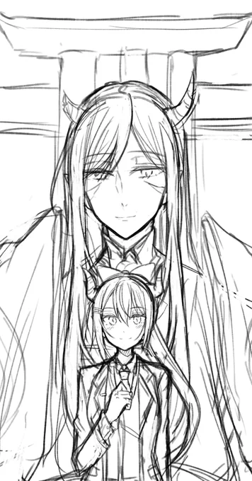海夜叉神とでろーんの二人の並びすごくよかったっていうrkgk!父親というかご先祖さまっぽい感じで良い 
