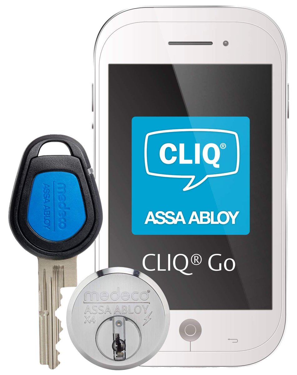 MedecoLock's tweet photo. Have you seen our Medeco CLIQ Go! Bluetooth enabled Keys for MasterKey Systems. Huge time and money saver for Small and Medium Business. Locking, Key and Access Control. Ask Houdini your Medeco Factory Sales &amp; Service Center about Medeco CLIQ today! https://t.co/LTvCIPZOCb
