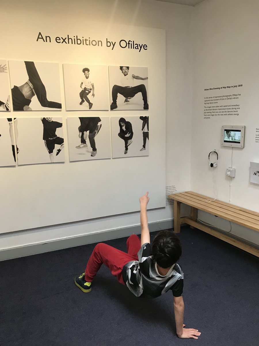 DerbyDancing's tweet photo. these energetic portraits of Hip Hop dancers get right to the point. Derby talent captured @chevy_jordan #dance #HipHop #Derby #exhibition https://t.co/qzXTwHuW4b