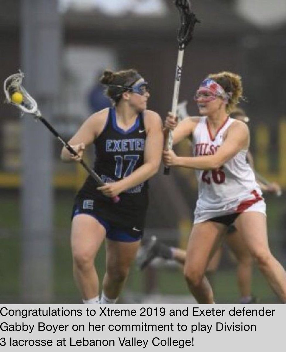 Congratulations to our Xtreme 2019 Wxeter defender Gabby on committing to play D3 Lacrosse at Lebanon Valley College! <a href="/LVCWLAX/">LVCWLAX</a> #xtremelacrosse