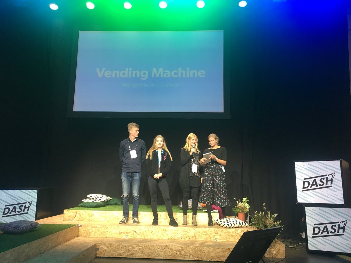 HeliHiden's tweet image. Wow what a #dashhack! Congratulations team no 33 winning the #businessespoo challenge with ”Vending Machine” solution. Thank you Tomi &amp;amp; Anttoni for being our entrepeneur judges. #MakeWithEspoo #6Aika