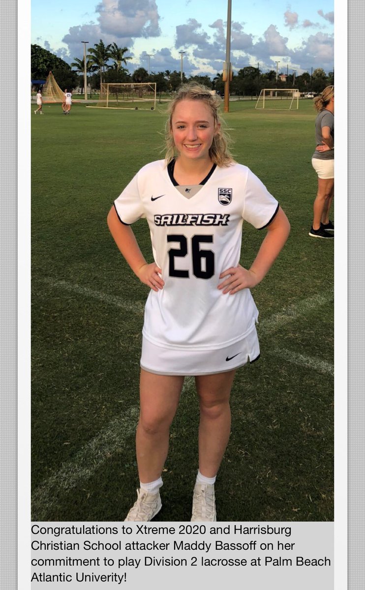 Congratulations to our Xtreme 2020 &amp; Harrisburg Christian School attacker Maddy on her commitment to play D2 lacrosse at Palm Beach Atlantic University! #xtremelacrosse
