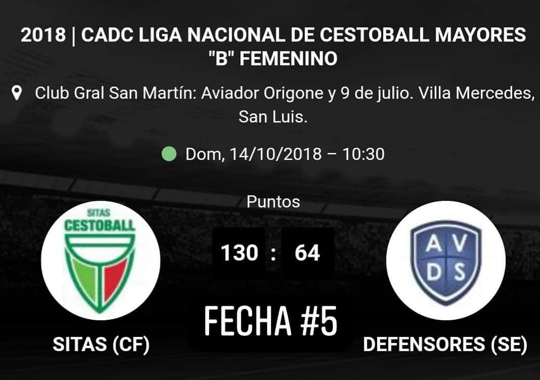 #Cestoball

Liga Nacional de Cestoball Femenino Mayores "B"

Villa Mercedes (San Luis) | 12 al 15 de Octubre

Zona A | Fecha #5

Seguí todas las alternativas del certamen a través de nuestra App "Leverade Real Play" o en nuestro sitio web cestoball.com.ar