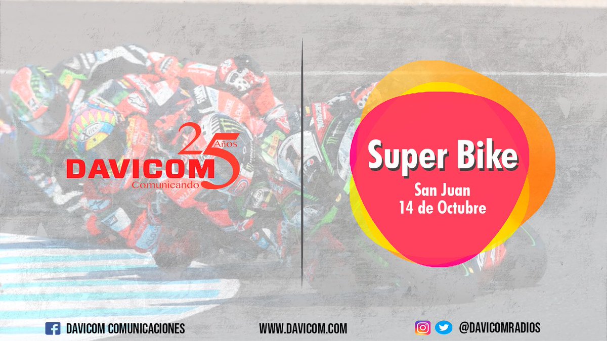 Davicomradios's tweet photo. 📆 Este fin de semana, Davicom Racing, estuvo en el “Súper Bike” comunicando a la organización @SuperbikeArg https://t.co/g4Z9VSgAxe