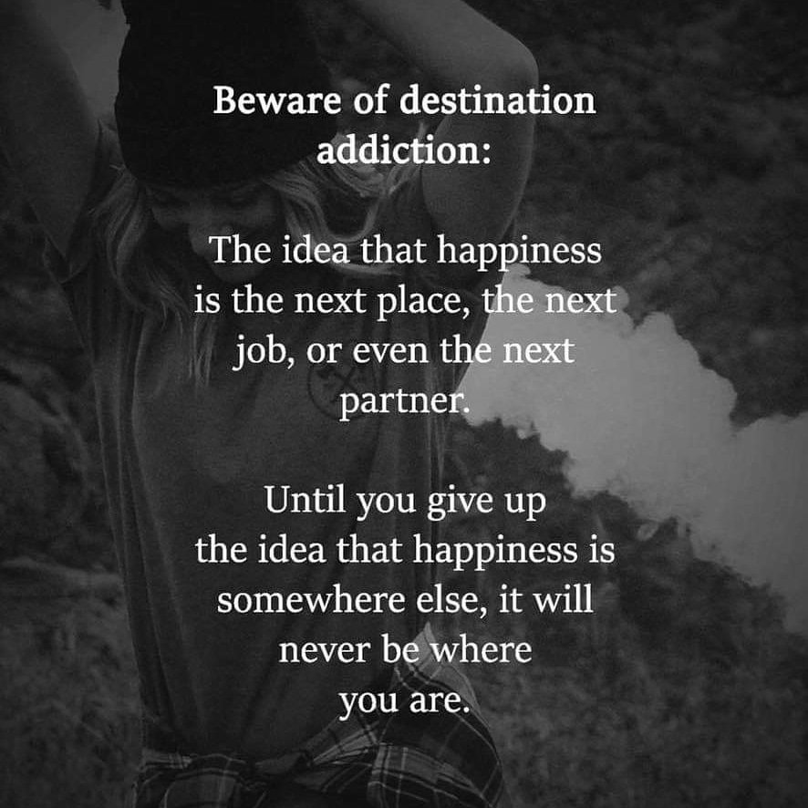 adrean_lee's tweet photo. The journey is the goal. If you're always chasing happiness, you'll never catch it.
#happiness #journey #gOODsTUFFmAYNARD https://t.co/TYR2touitZ