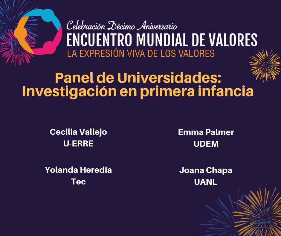 EMValores's tweet photo. Ahora se presentan los talleres “Ejercicios de Compasión” de Javier Melloni e “Investigacion de la primera infancia” de las universidades #10EMV #EncuentroMundialdeValores #compasión #talleres https://t.co/g5rFw5HyFG