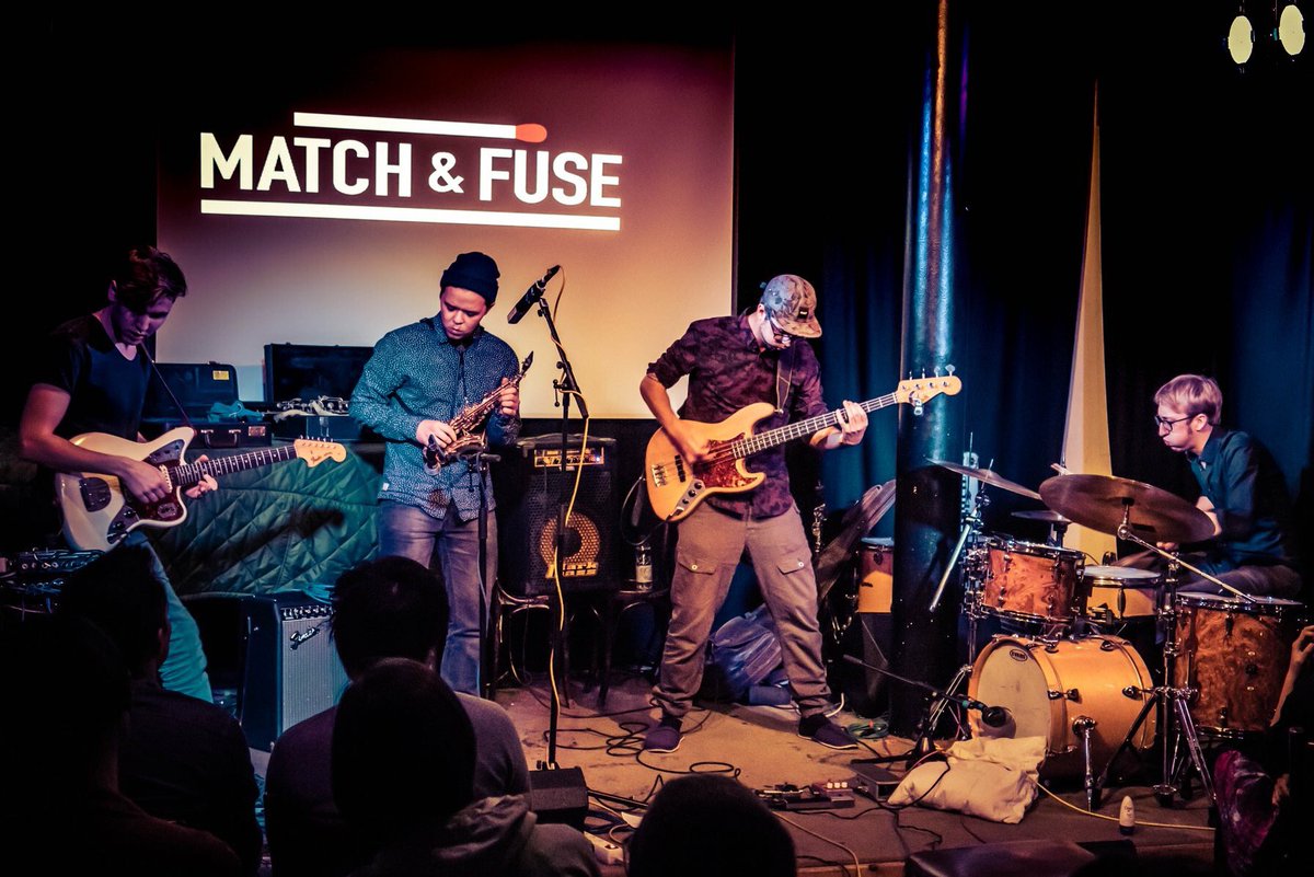Thank you very much  <a href="/MatchFuse/">Match&Fuse</a> and <a href="/MarsdenJazz/">Marsden Jazz Festival</a>! Tonight it will be London, <a href="/vortexjazz/">Vortex Jazz Club</a>. Three years ago it looked like this:
(tonight it will look the same, except we're old and grey now. Haha. NOT. Of course we're still young and pretty)