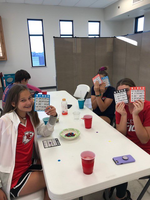 Family Bingo and Potluck from a couple weeks ago.