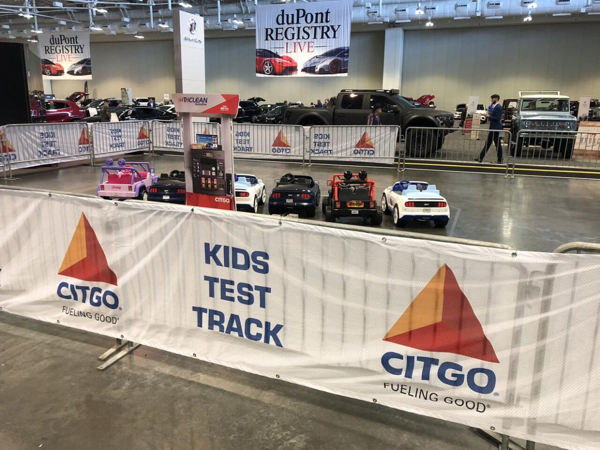NashAutoShow's tweet photo. The doors are open for the last day of the #NashvilleAutoShow! We have activities for the entire family, including the kids' test track. https://t.co/AjcWoAlSaO