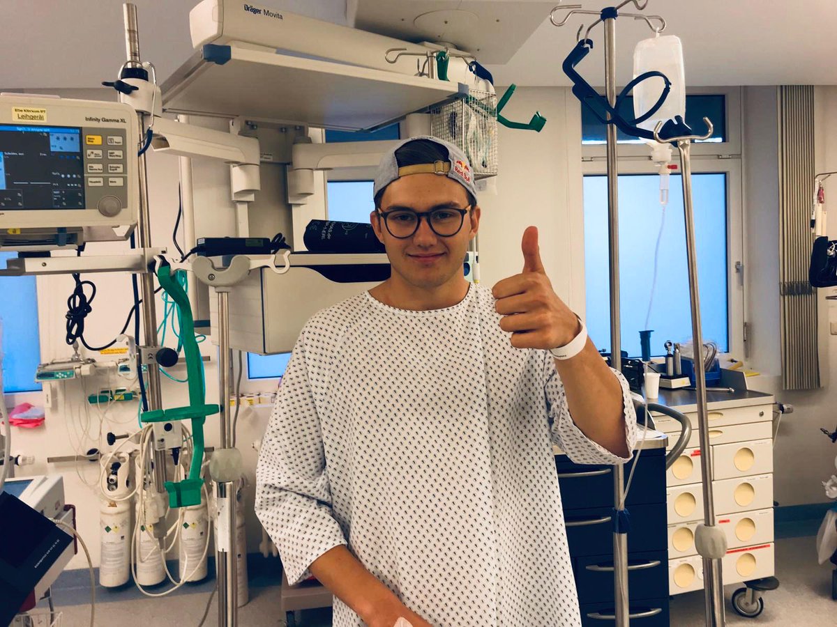 I'm okay!👌 It was my biggest crash yet. It's a shame the weekend had to finish this way. I grazed the barrier in turn 4 and sent my car into the wall in turn 5. I was conscious the whole time but had pain in my back. After a stop at the hospital, I am good to go 👊