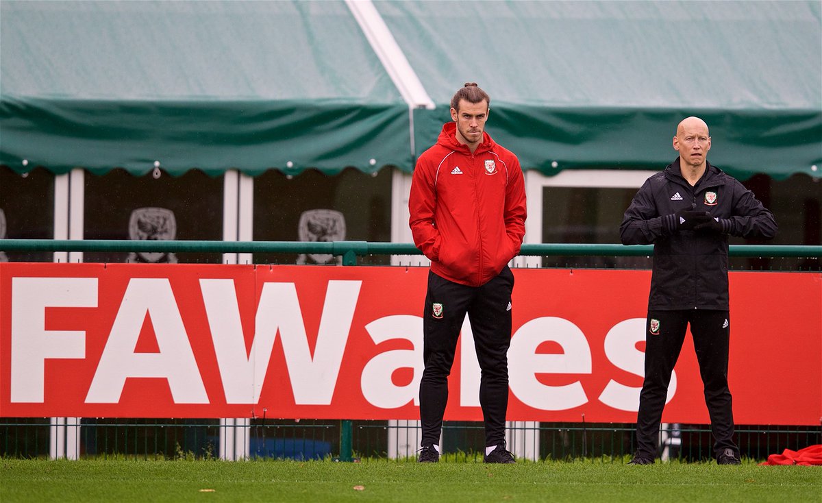 Bale, durante un entrenamiento.