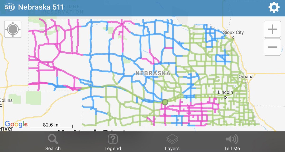 511 Nebraska Road Conditions Map - Dakota Map
