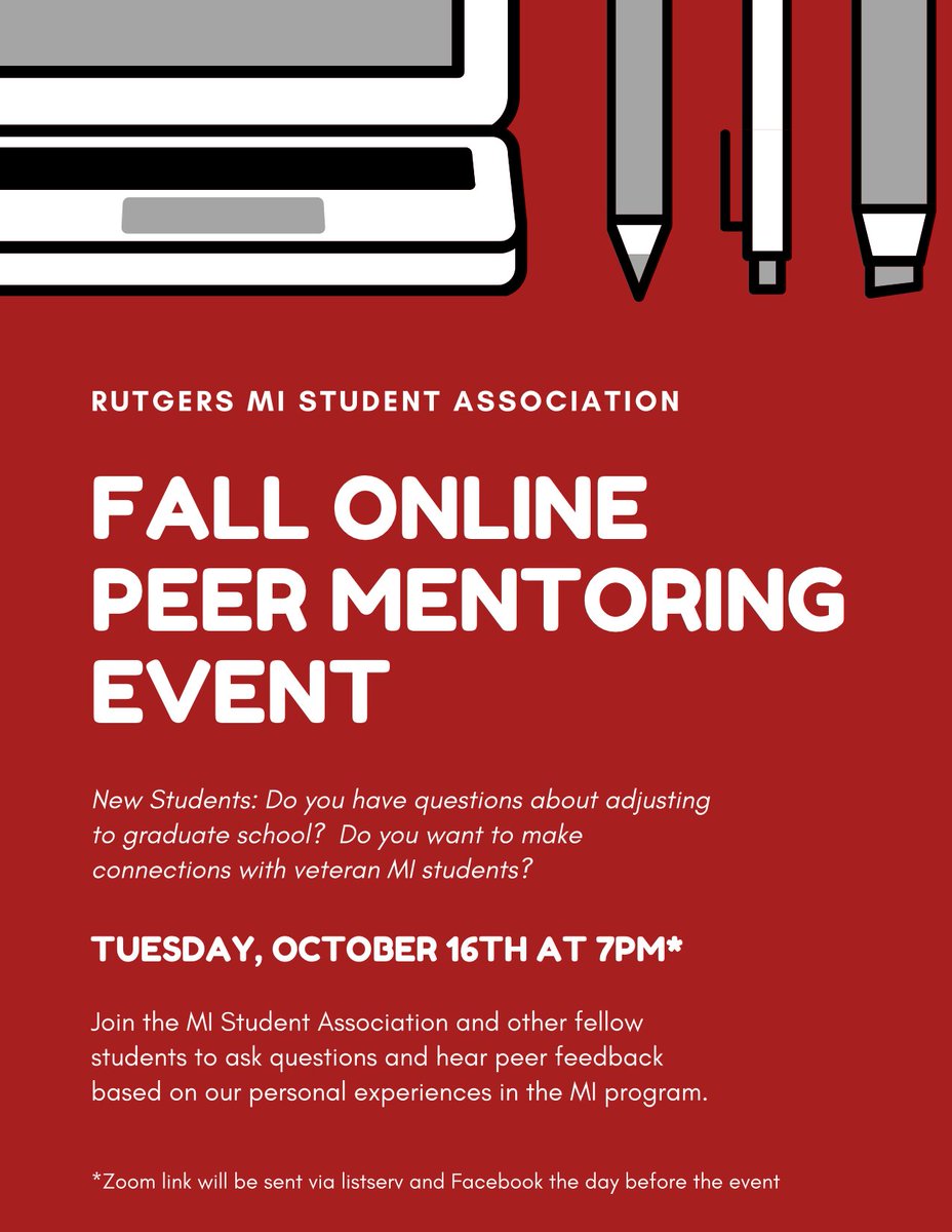 Rutgers School Of Communication And Information On Twitter Icymi Are You A New Masters Of Information Student Check Out Rusci S Mi Student Association Online Peer Mentoring Event With Veteran Students Of The