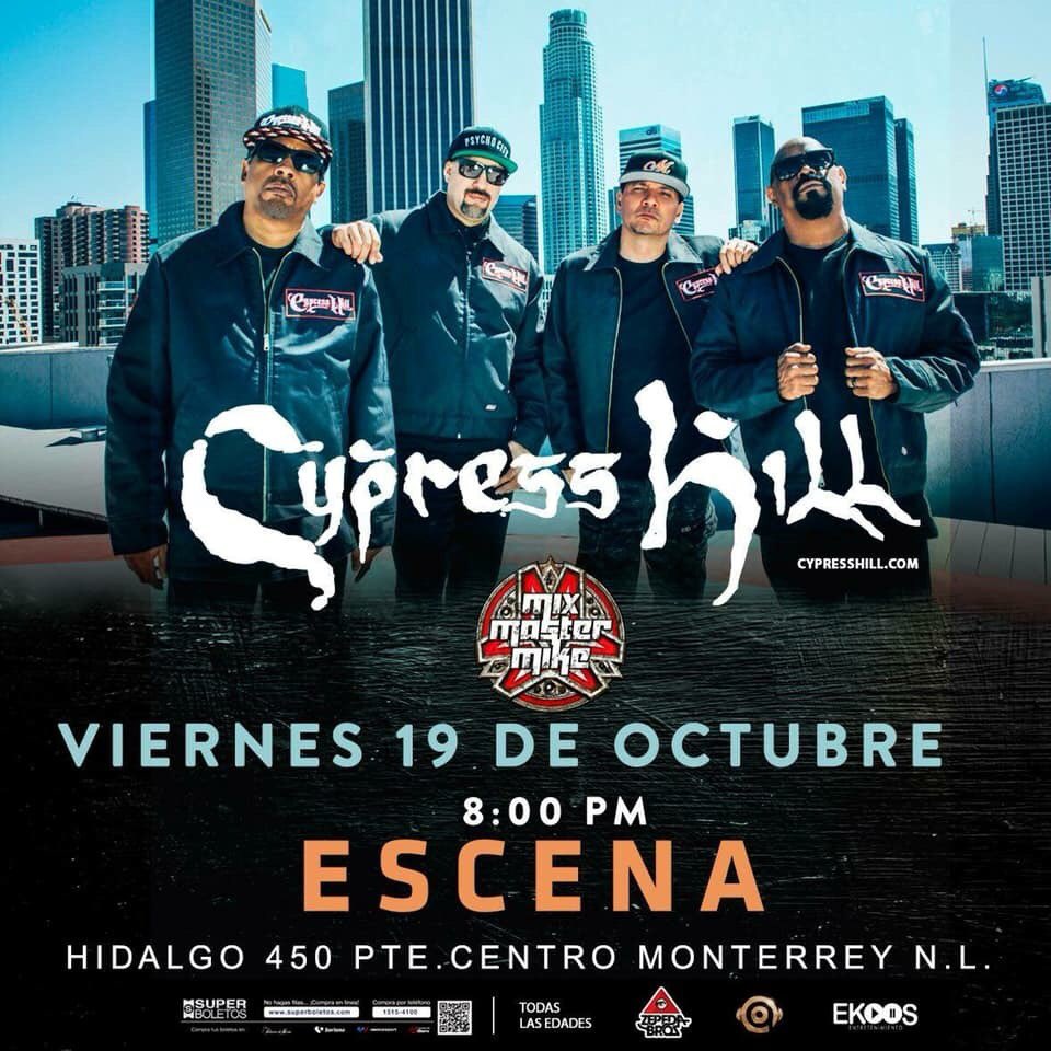 Ekoos Entretenimiento (@ekoosentreteni1) on Twitter photo 🎟Estamos a una semana <a href="/cypresshill/">Cypress Hill ™</a> & <a href="/mixmastermike/">MIX MASTER MIKE</a> en <a href="/EscenaMonterrey/">Escena Monterrey</a>
Últimos boletos en taquilla y en <a href="/SuperboletosMx/">Superboletos</a> 🎟 🎟Estamos a una semana <a href="/cypresshill/">Cypress Hill ™</a> & <a href="/mixmastermike/">MIX MASTER MIKE</a> en <a href="/EscenaMonterrey/">Escena Monterrey</a>
Últimos boletos en taquilla y en <a href="/SuperboletosMx/">Superboletos</a> 🎟
