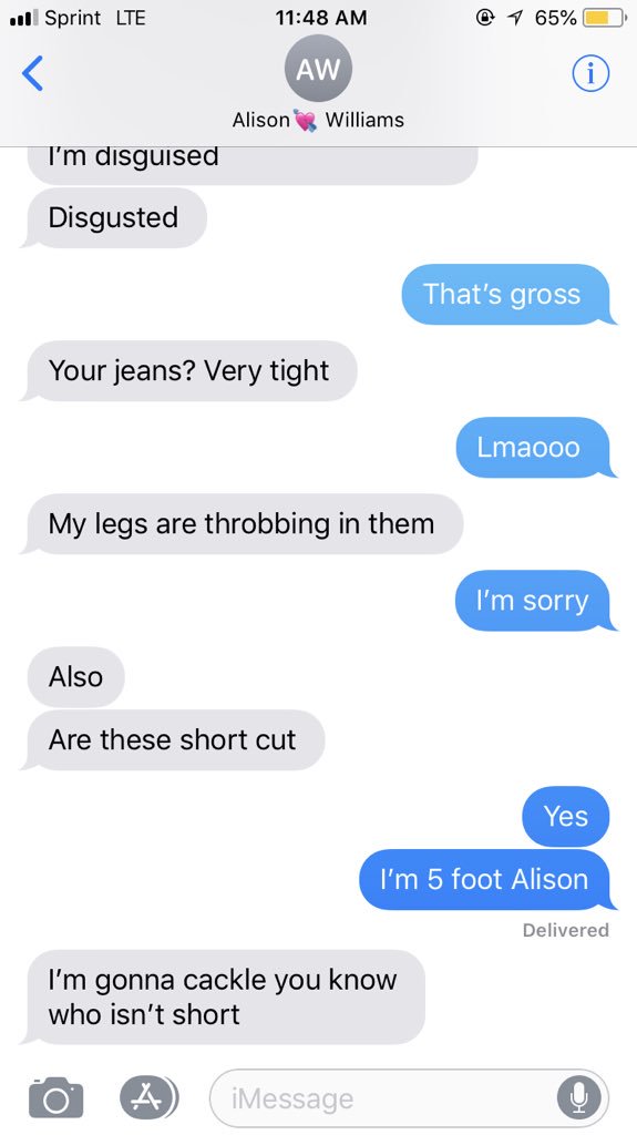 TextsAlison's tweet image. Welp