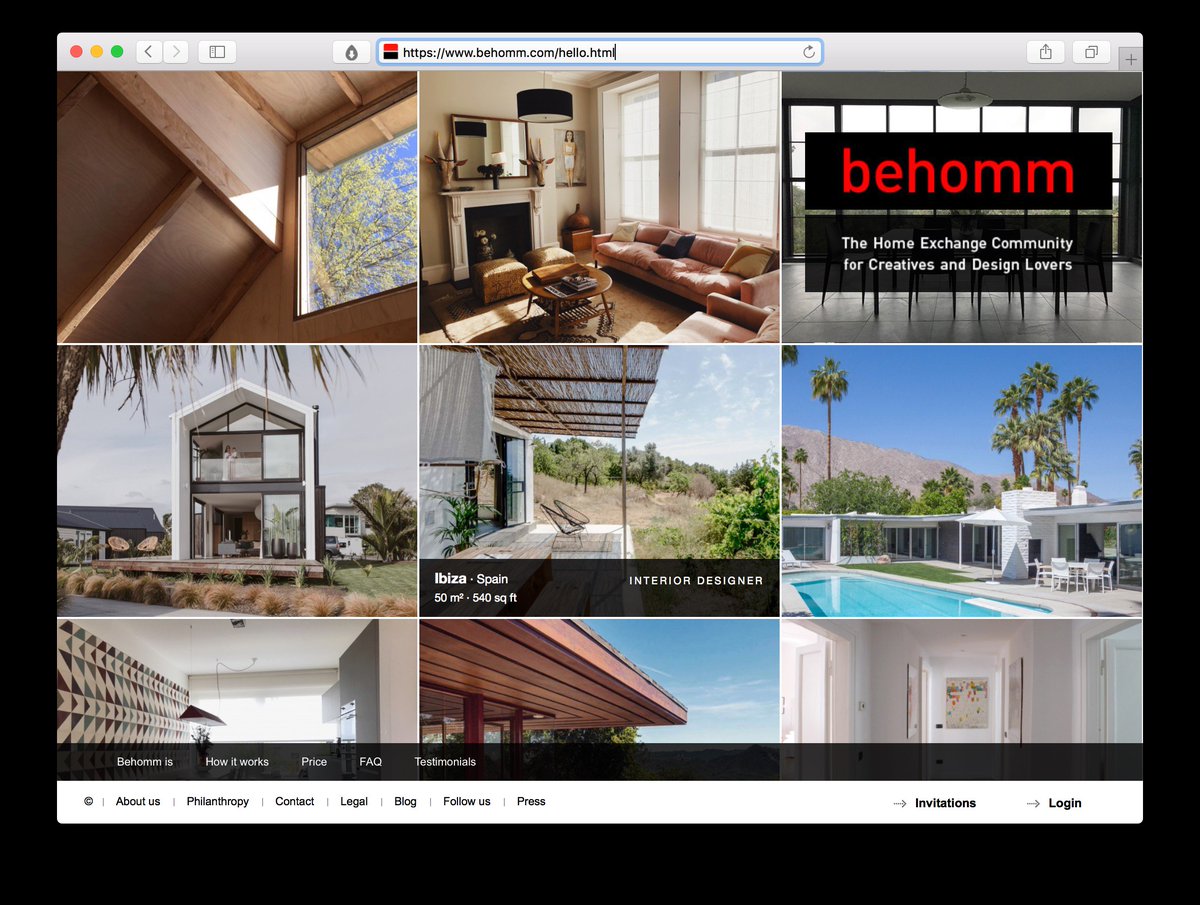swissmiss's tweet image. One of my favorite ways to procrastinate is to browse homes on @behomm_com. A home exchange site for designers and design lovers. behomm.com/hello.html