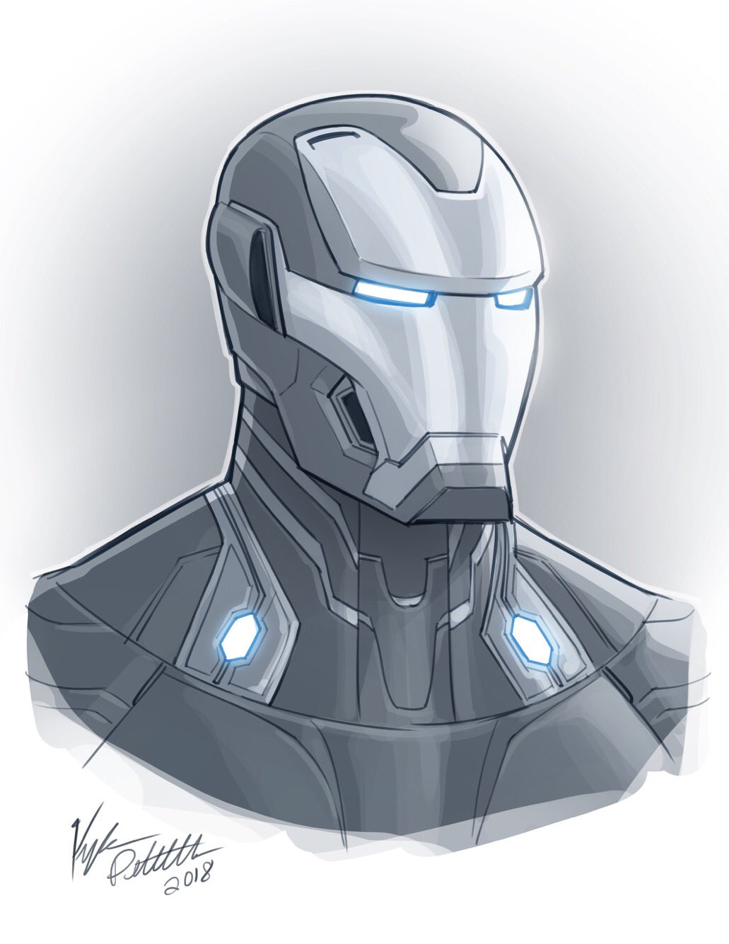 iron man 3 suit drawing