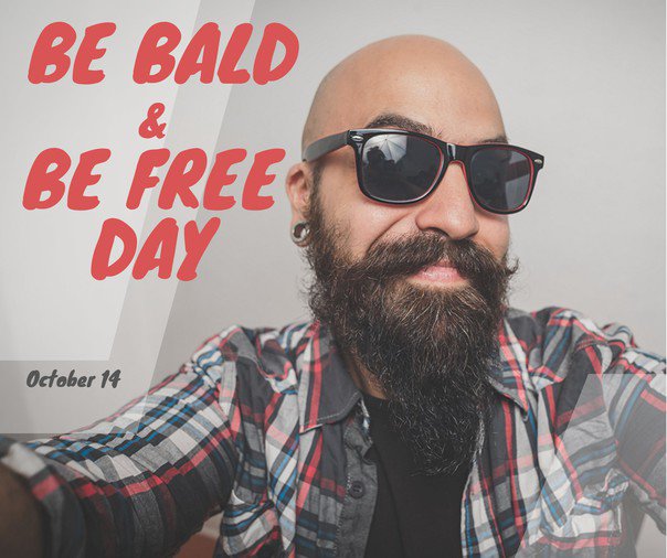 RhodySocial's tweet photo. Be Bald and Free Day https://t.co/SOkOW2zRay