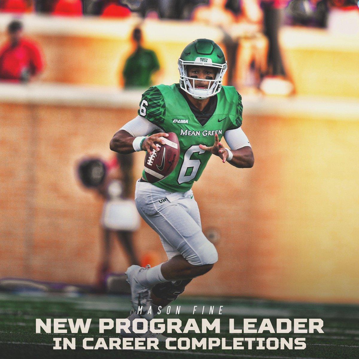 North Texas quarterback Mason Fine (Cherokee Nation) broke the all-time record for career completions on Saturday afternoon against Southern Miss.

Fine is on track to shatter every quarterback career record at North Texas and he still has a full year of eligibility remaining.
