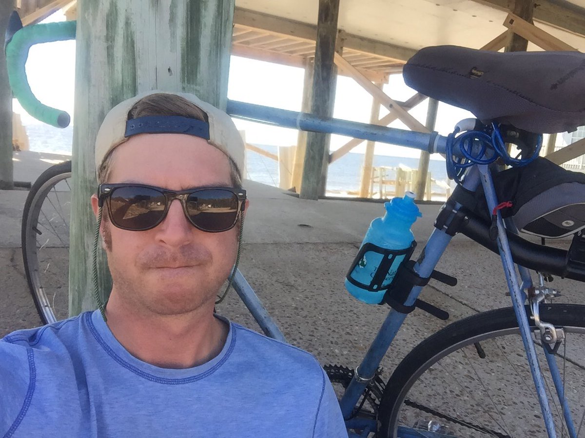 KarlEtters's tweet photo. The clutch went out on my truck while reporting on Alligator Point. Luckily I had my bike but I'm leaving my beloved Chevy behind for now. #FloridaStrong https://t.co/e4qaZcKiJR