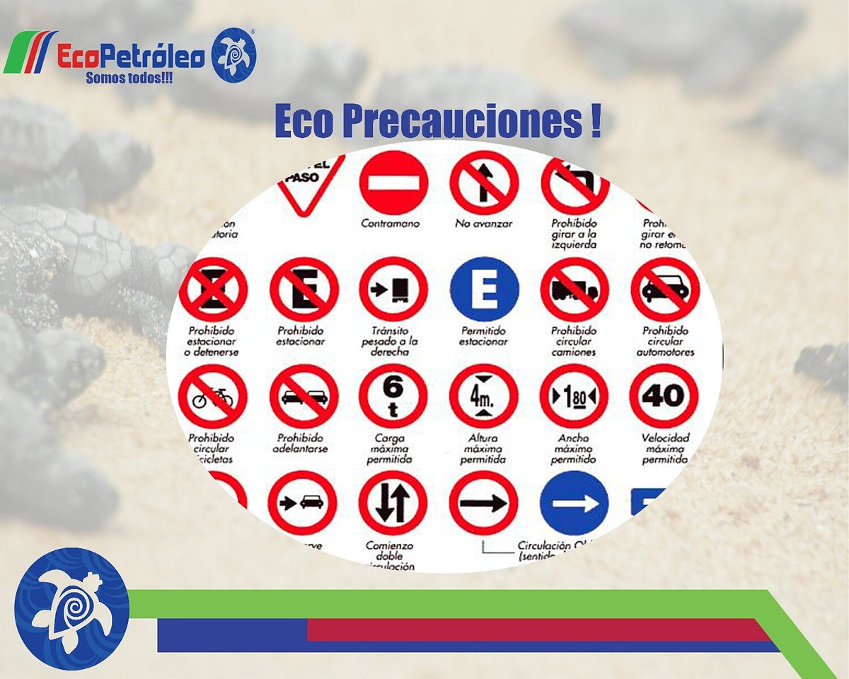 Tips de <a href="/EcoPetroleoDom/">Eco Petróleo Dom</a>
Importancia de las Señales De Tránsito:
Son símbolos que se han creado con la finalidad de informar, reglamentar y prevenir situaciones que se originan en el tránsito de vehicular y personas.

Por que Eco Somos Todos!!! @ecopetroleodom @ecoduarte160
