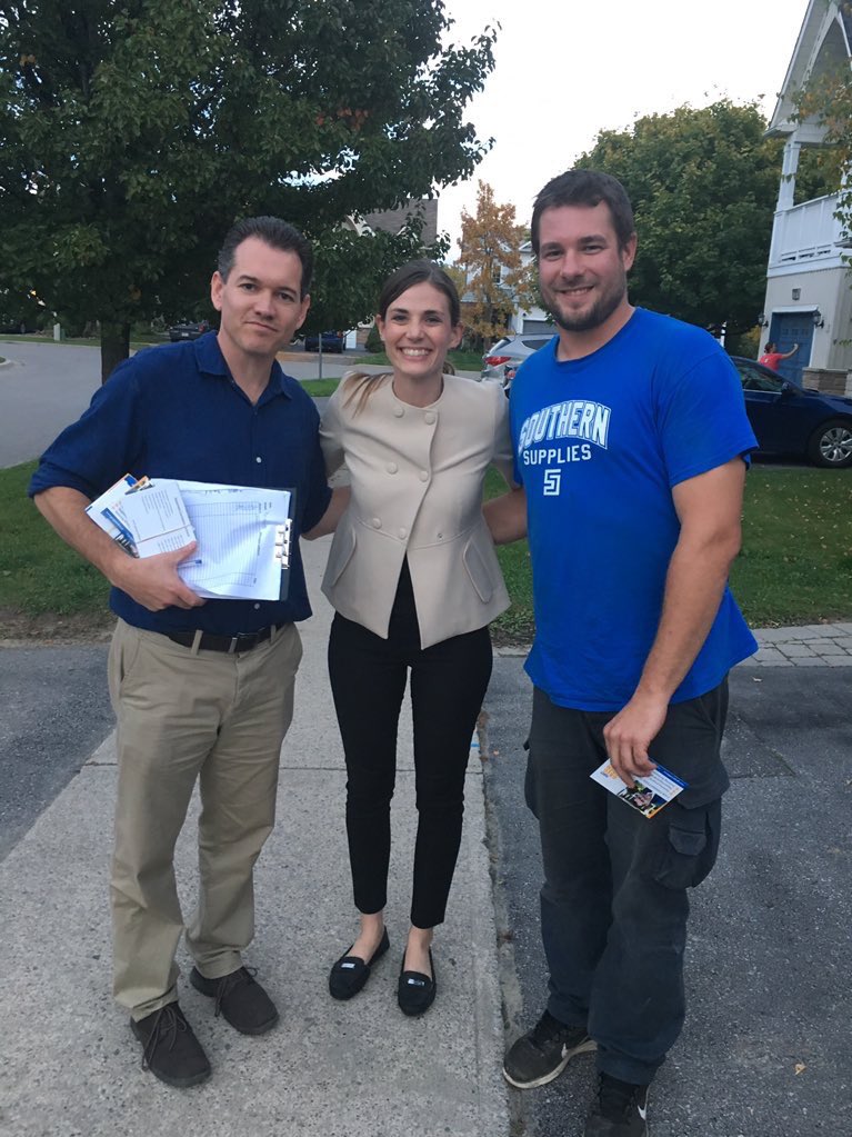 lindseyepark's tweet photo. Fun surprise to bump into @Gimszo of the @Kendal_Eagles (and former OHLer) when doorknocking with @gregrowden in Clarington Ward 4 this week! https://t.co/Pt1R7bFaEr