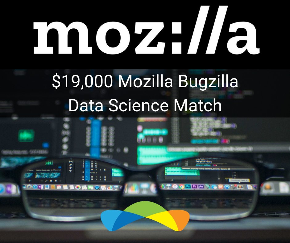 Topcoder's tweet image. The $19,000 Mozilla Bugzilla Data Science Challenge has one week left! Learn and register now! #TCO19 #Mozilla #Bugzilla #Topcoder #DataSciencehttps://www.topcoder.com/community/data-science/Mozilla-Bugzilla-Data-Science-Match