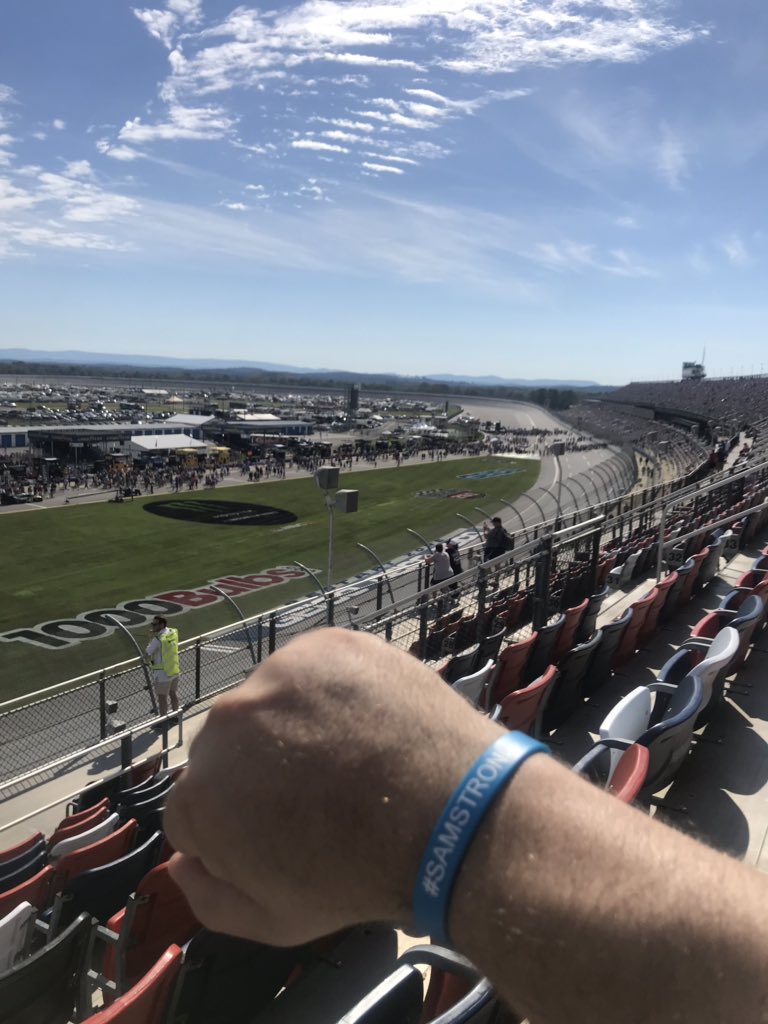 _Carlton's tweet image. I miss seeing @sambassartist out at the track. I met him here  @TalladegaSuperS for the first time a few years ago..

I bring you with me every race I go to ..Get well soon Sam! #SamStrong